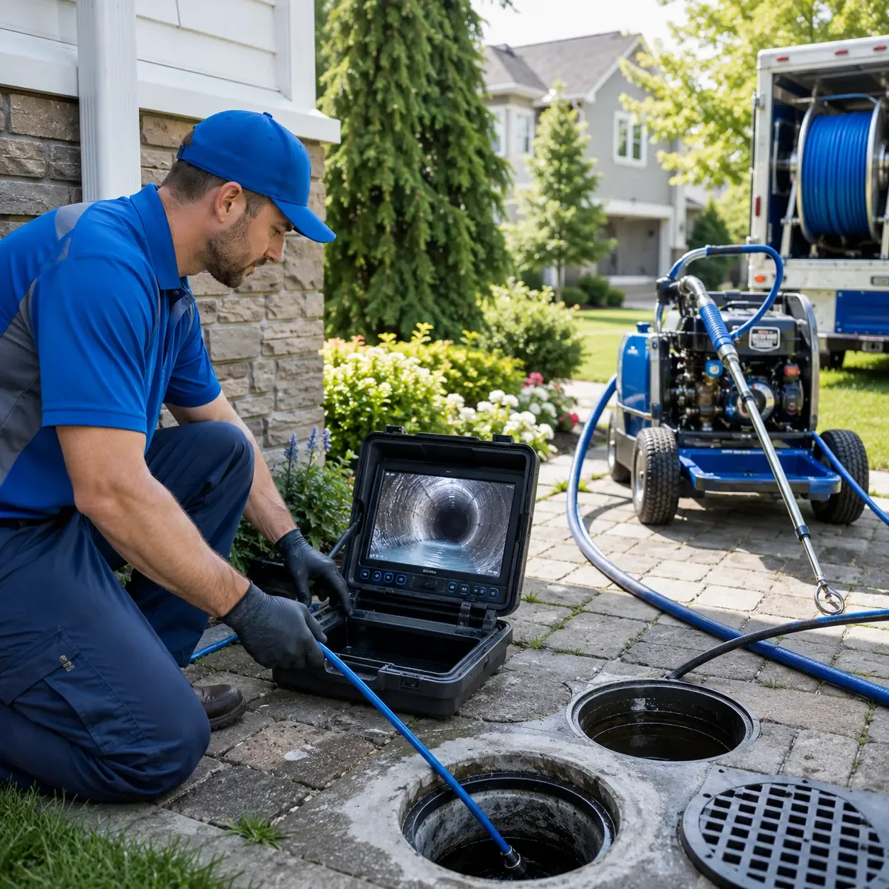 Outdoor drain cleaning professionals serving Burt, MI